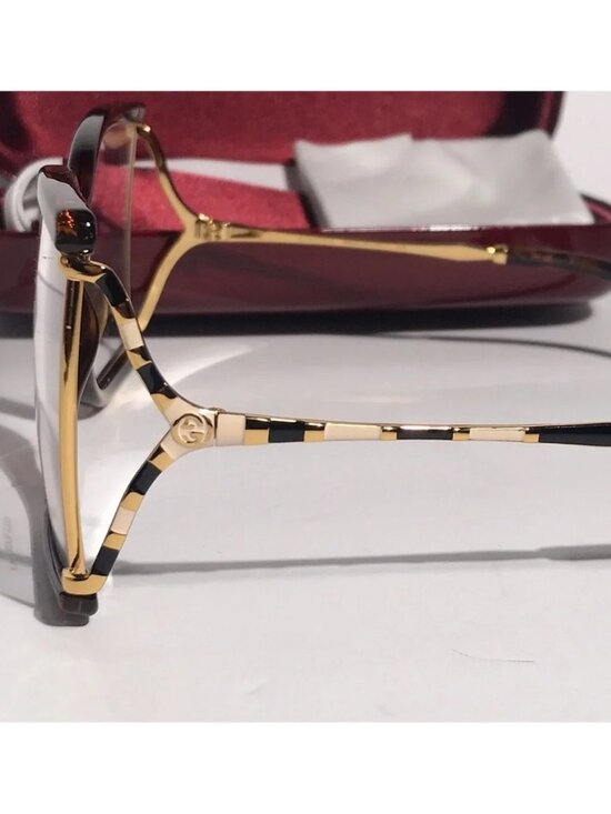 New Authentic Gucci GG0592O 002 Tortoise Square Frame Glasses main image 6
